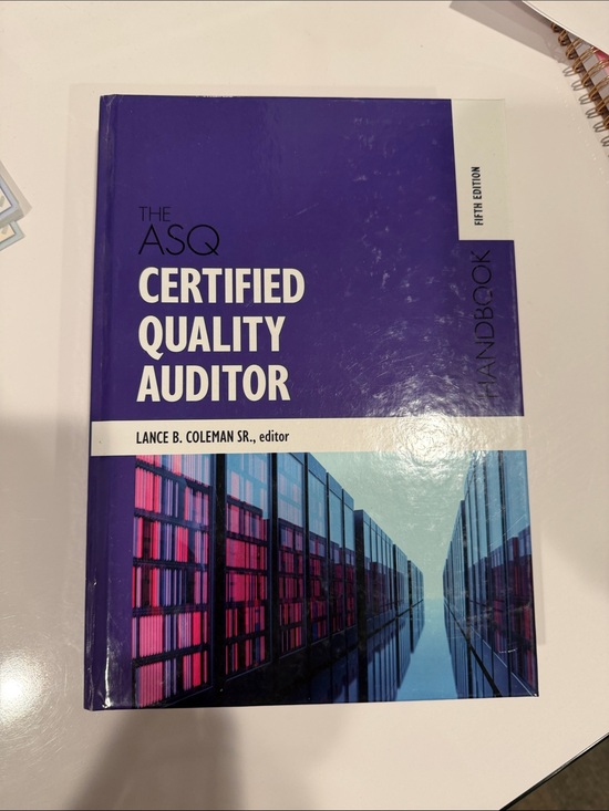 Other - ASQ Certified Quality Auditor Handbook - Purple Cover